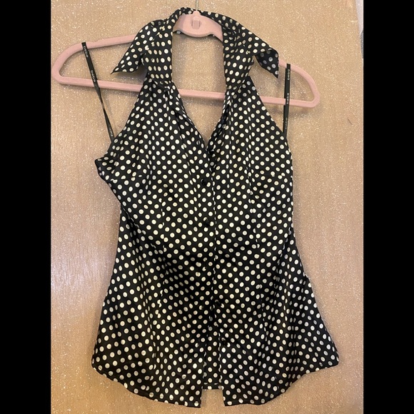 Bebe Polka-dot Halter - Picture 3 of 5